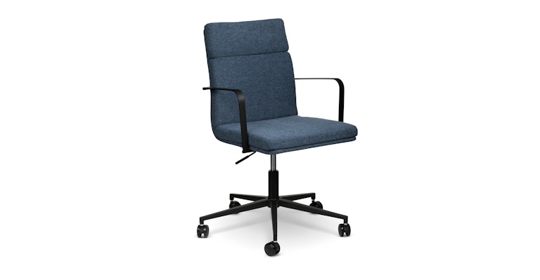 Gerven Ultramarine Blue Office Chair - Primary View 1 of 10 (Open Fullscreen View).