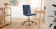 Gerven Ultramarine Blue Office Chair - Gallery View 2 of 10.