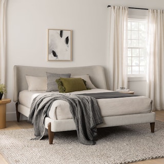 Uden Queen Upholstered Bed - Ashford Ivory