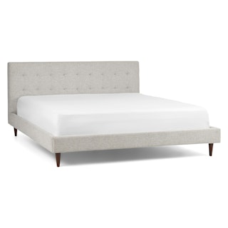 Sven California King Tufted Bed - Birch Ivory