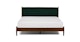 Lenia Plush Balsam Green King Bed - Gallery View 3 of 16.