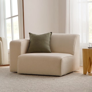 Sanna 46" Left Arm Chair Module - Magnet Ivory