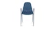 Svelti Berry Blue Stackable Dining Armchair - Gallery View 4 of 11.