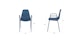 Svelti Berry Blue Stackable Dining Armchair - Gallery View 11 of 11.