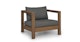 Palmera Dravite Black Lounge Chair - Gallery View 1 of 13.