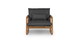 Laholm Sea Black Lounge Chair