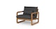 Laholm Sea Black Lounge Chair - Gallery View 3 of 11.