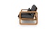 Laholm Sea Black Lounge Chair - Gallery View 4 of 11.