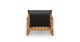 Laholm Sea Black Lounge Chair - Gallery View 5 of 11.
