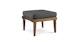 Norma Dravite Black Ottoman - Gallery View 1 of 10.