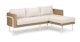 Aby Dravite Ivory Reversible Sectional - Gallery View 4 of 15.