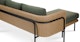 Aby Dravite Green Reversible Sectional - Gallery View 10 of 15.
