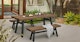 Sardis Vintage Brown Dining Table for 6 - Gallery View 2 of 11.