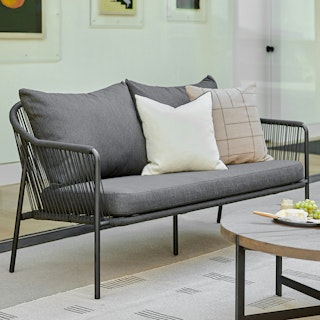 Calicut 67" Outdoor Loveseat - Coast Black