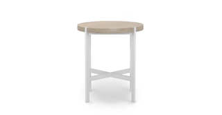 Haskel Driftwood Gray Side Table