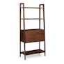 Krossa 31.5" Shelving Unit with Storage - Walnut