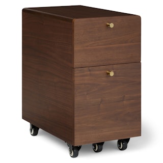Krossa 12" File Cabinet - Walnut