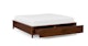 Pactera Walnut King Storage Bed - Gallery View 1 of 17.