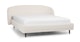 Kayra Ivory Bouclé King Bed - Gallery View 1 of 16.