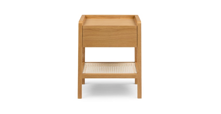 Candra Oak 1-Drawer Nightstand - Primary View 1 of 13 (Open Fullscreen View).