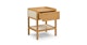 Candra Oak 1-Drawer Nightstand - Gallery View 4 of 13.