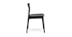 Gusfa Black Stackable Dining Chair - Gallery View 4 of 11.