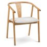 Fonra Dining Chair - Oak and Santolina Gray