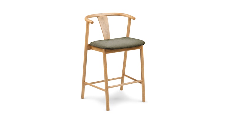 Fonra Algonquin Green Oak Counter Stool - Primary View 1 of 11 (Open Fullscreen View).
