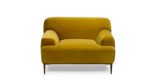 Abisko Plush Yarrow Gold Lounge Chair