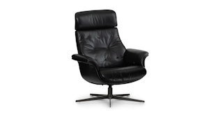 Meklen Oxford Black Lounge Chair