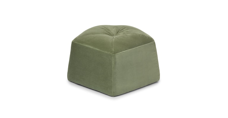Francolin Plush Pacific Sage Ottoman - Primary View 1 of 9 (Open Fullscreen View).