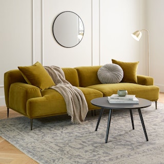 Abisko 91" Velvet Sofa - Plush Yarrow Gold