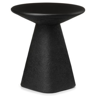 Ozetta Concrete Side Table - Moonlit Black