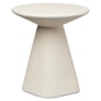 Ozetta Concrete Side Table - Moonlit Ivory