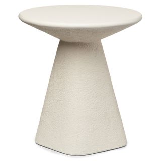 Ozetta Concrete Side Table - Moonlit Ivory