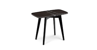 Vena Black Rectangular Side Table