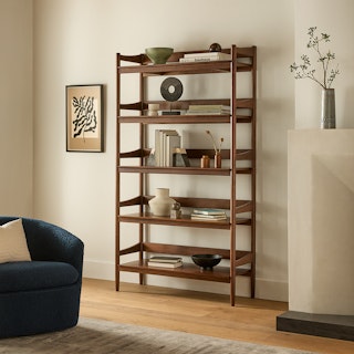 Cotu 43" Bookcase - Walnut