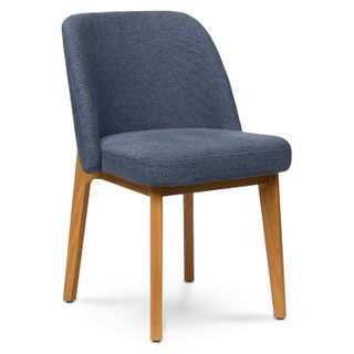 Alta Dining Chair - Oak and Nocturnal Blue