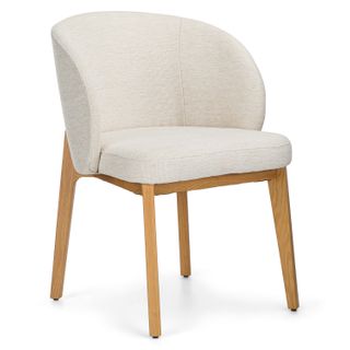 Alta Dining Armchair - Oak and Camellia Ivory