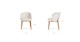 Alta Camellia Ivory Oak Dining Armchair - Gallery View 11 of 11.
