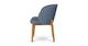 Alta Nocturnal Blue Oak Dining Armchair - Gallery View 4 of 11.