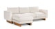 Kalok Jasmine Ivory Reversible Sectional - Gallery View 4 of 13.
