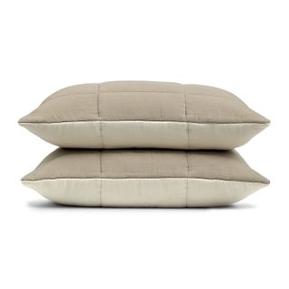 Leni King Cotton Gauze Sham Set - Duo Taupe