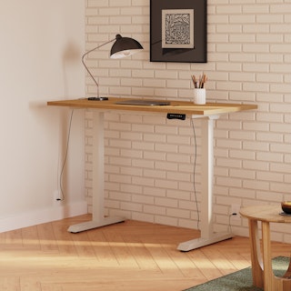 Haptic 55" Large Standing Desk - Oak