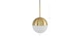 Ardeo Brass Pendant Lamp - Gallery View 6 of 6.