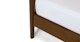 Lenia Walnut King Canopy Bed - Gallery View 4 of 16.