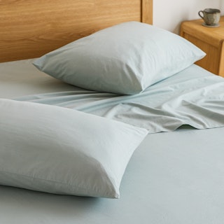 Meso King Brushed Cotton Sheet Set - Seafoam