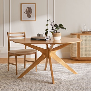Conan 54" Round Dining Table - Oak