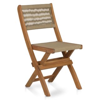 Elanora Outdoor Folding Dining Chair - Light Acacia