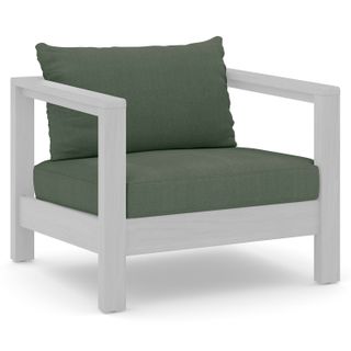 Palmera Outdoor Lounge Chair Cushion Cover Set - Dravite Green